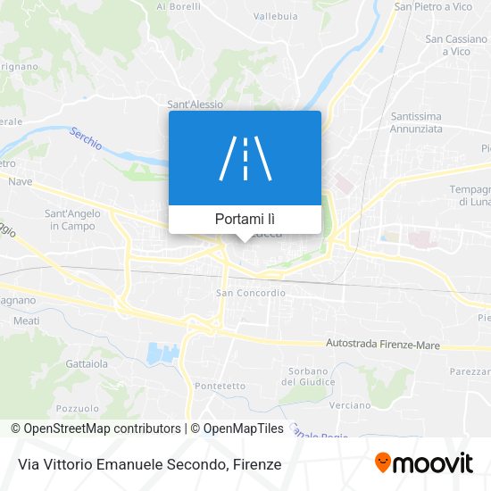 Mappa Via Vittorio Emanuele Secondo