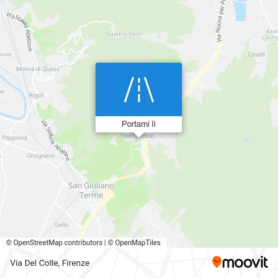 Mappa Via Del Colle