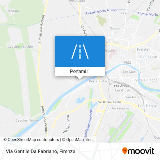Mappa Via Gentile Da Fabriano