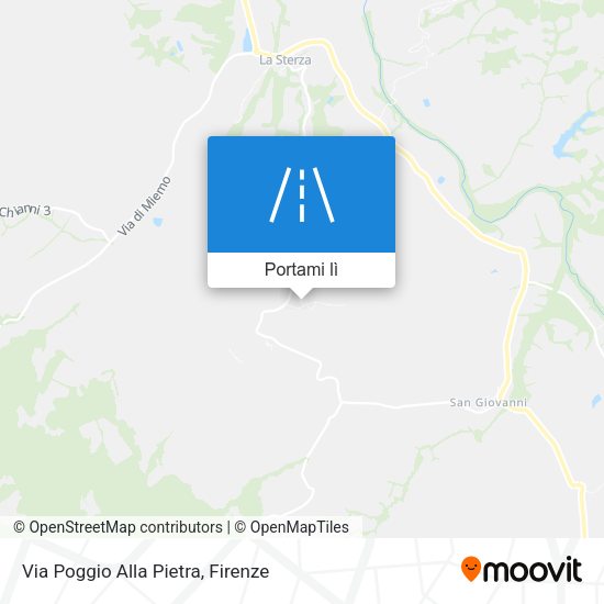 Mappa Via Poggio Alla Pietra