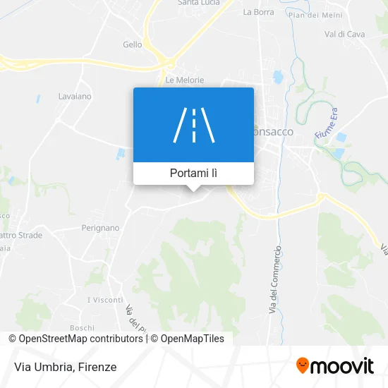 Mappa Via Umbria