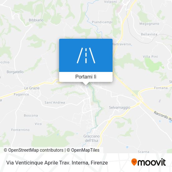 Mappa Via Venticinque Aprile Trav. Interna