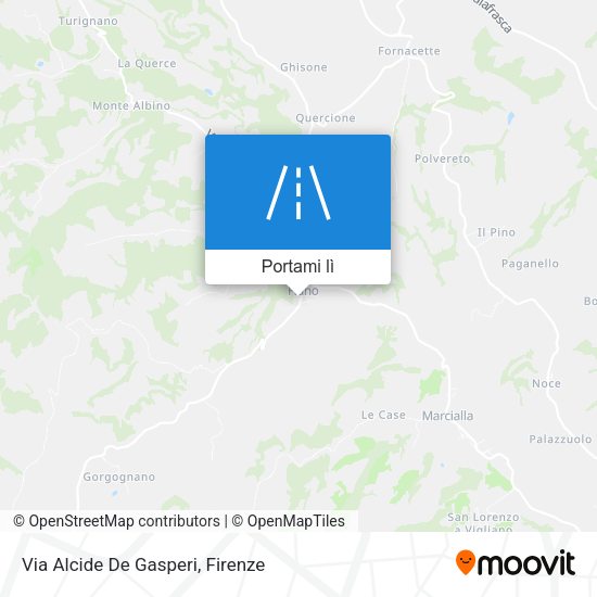Mappa Via Alcide De Gasperi