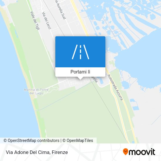 Mappa Via Adone Del Cima