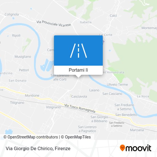 Mappa Via Giorgio De Chirico