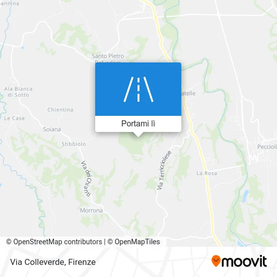 Mappa Via Colleverde