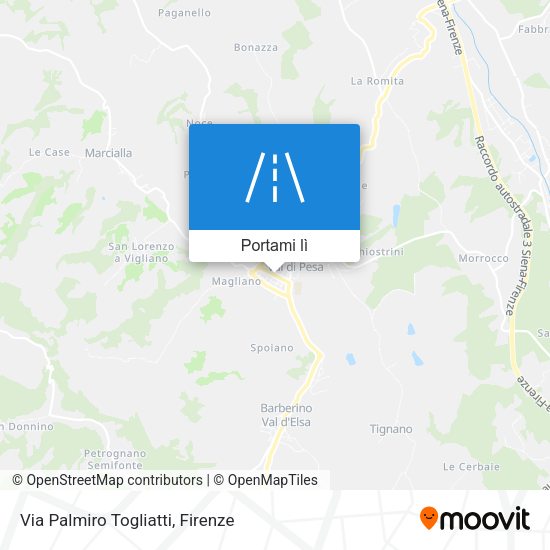 Mappa Via Palmiro Togliatti