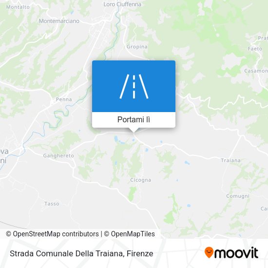 Mappa Strada Comunale Della Traiana