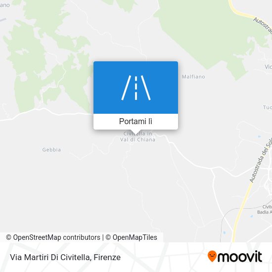 Mappa Via Martiri Di Civitella