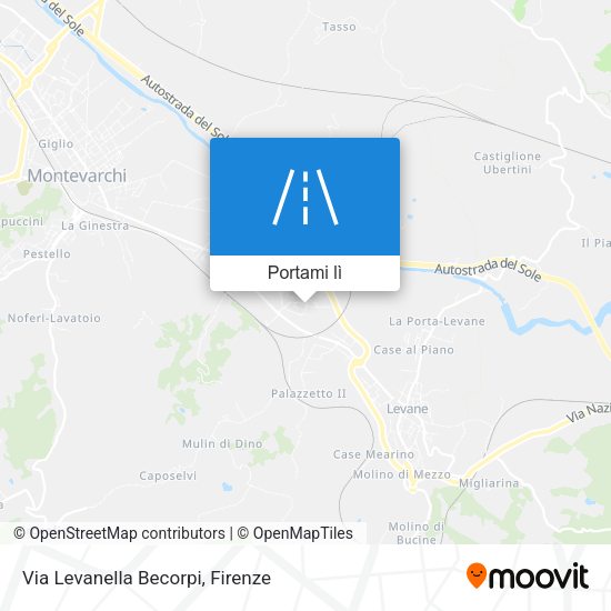 Mappa Via Levanella Becorpi