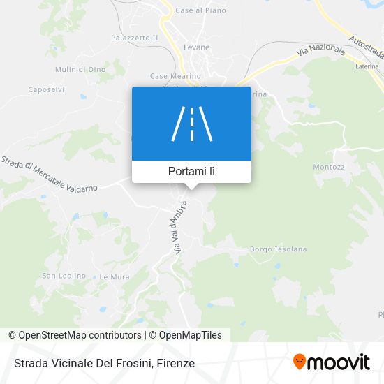 Mappa Strada Vicinale Del Frosini