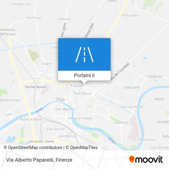 Mappa Via Alberto Paparelli