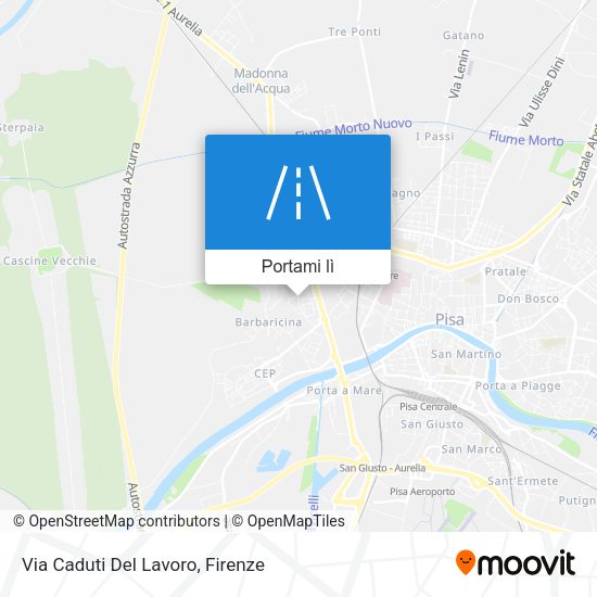 Mappa Via Caduti Del Lavoro