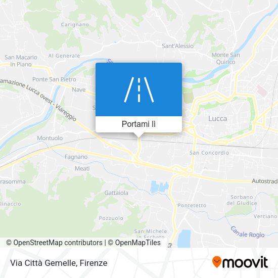 Mappa Via Città Gemelle