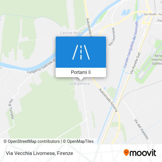 Mappa Via Vecchia Livornese