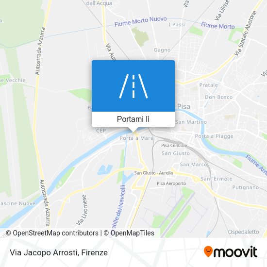 Mappa Via Jacopo Arrosti