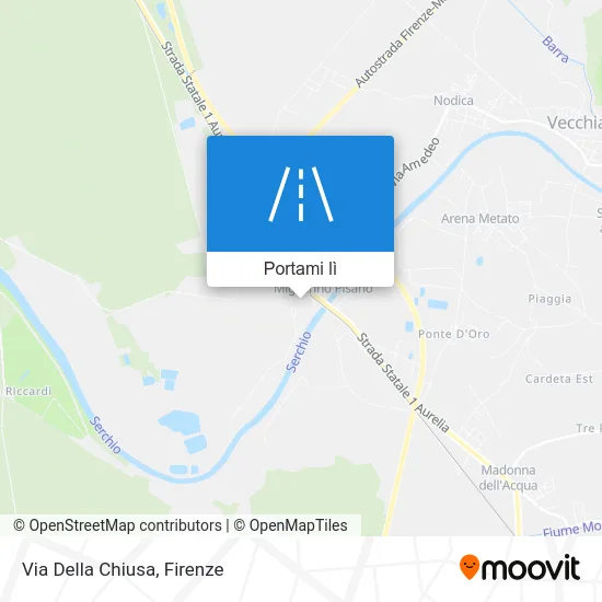 Mappa Via Della Chiusa