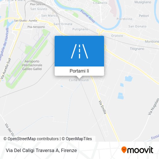 Mappa Via Del Caligi Traversa A
