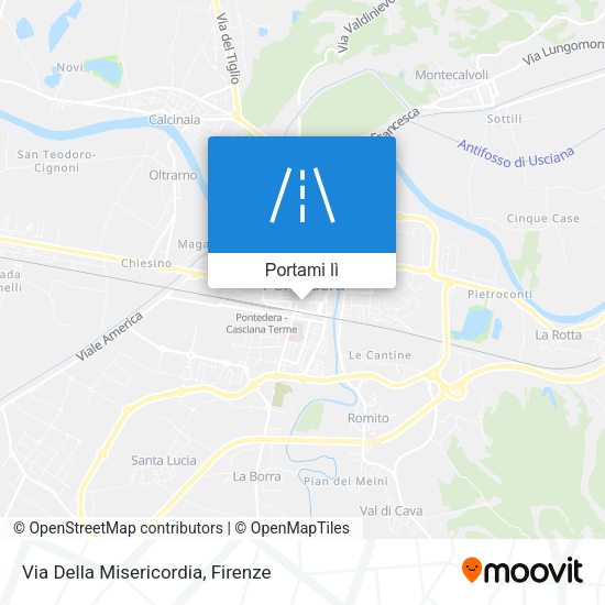 Mappa Via Della Misericordia