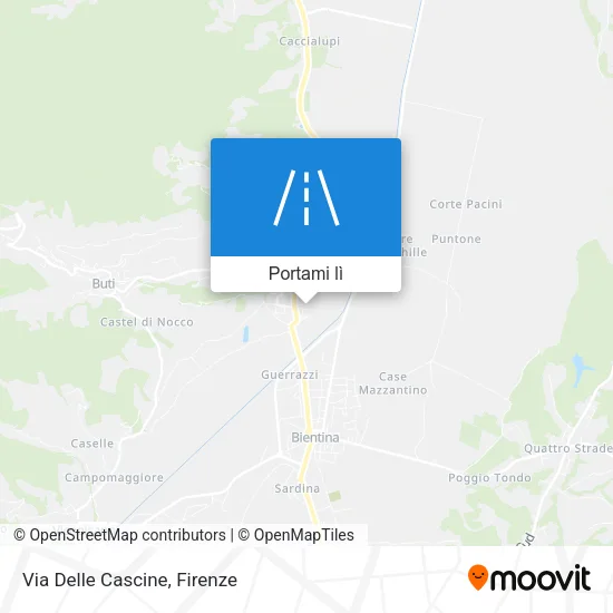 Mappa Via Delle Cascine