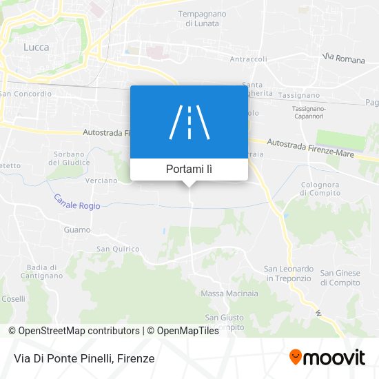 Mappa Via Di Ponte Pinelli