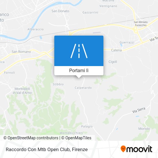 Mappa Raccordo Con Mtb Open Club
