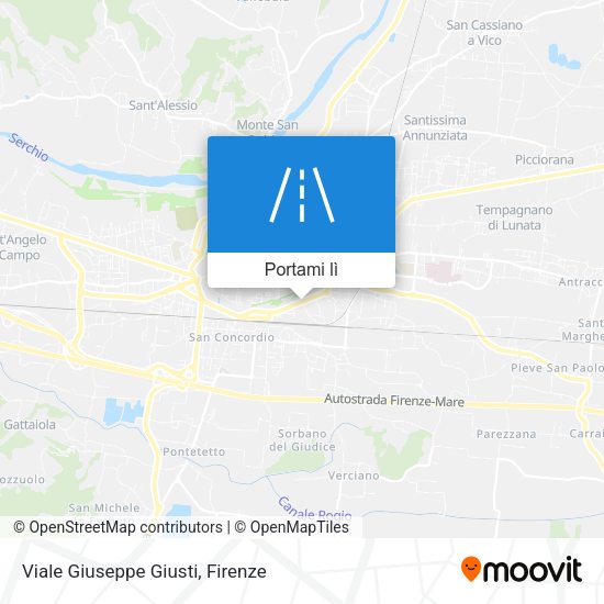 Mappa Viale Giuseppe Giusti