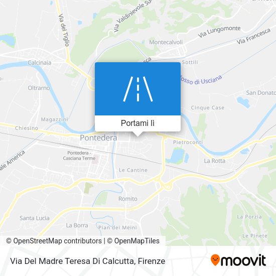 Mappa Via Del Madre Teresa Di Calcutta