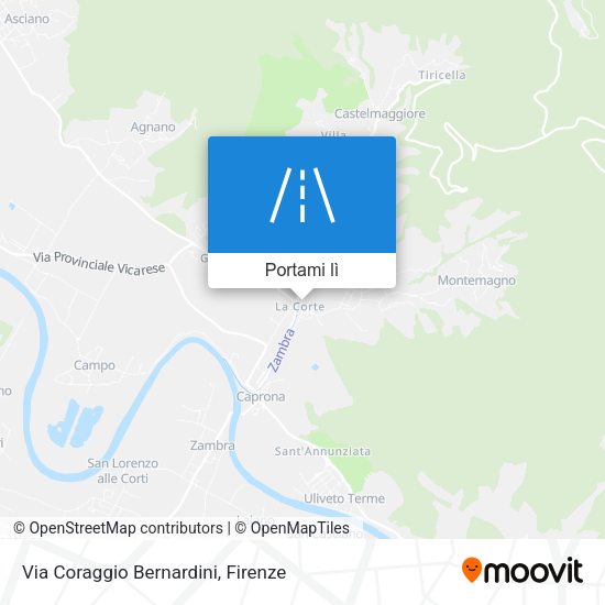 Mappa Via Coraggio Bernardini