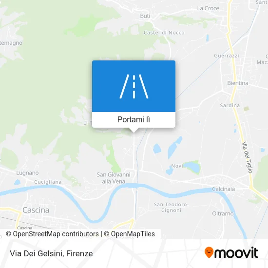 Mappa Via Dei Gelsini