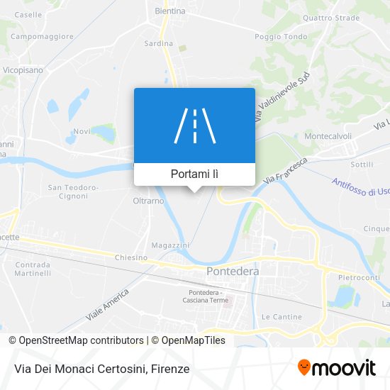 Mappa Via Dei Monaci Certosini