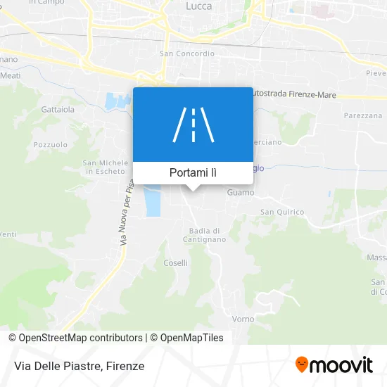 Mappa Via Delle Piastre