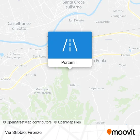 Mappa Via Stibbio