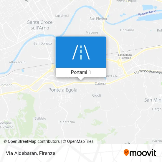 Mappa Via Aldebaran
