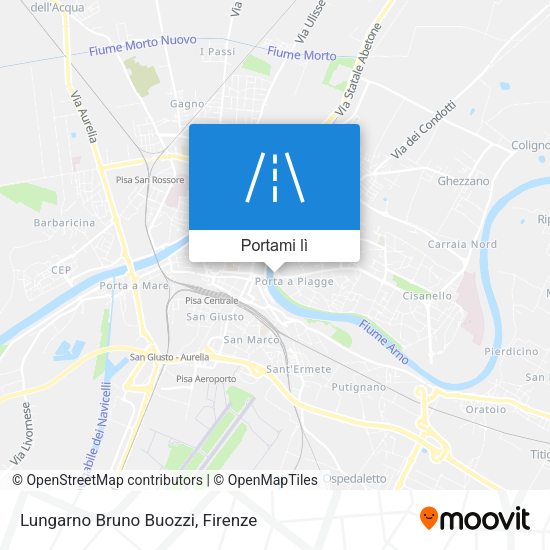 Mappa Lungarno Bruno Buozzi