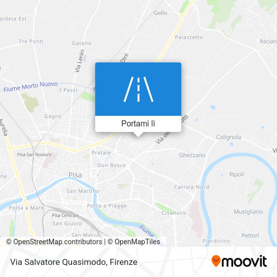 Mappa Via Salvatore Quasimodo