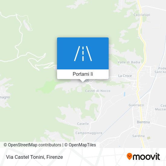 Mappa Via Castel Tonini