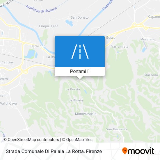 Mappa Strada Comunale Di Palaia La Rotta