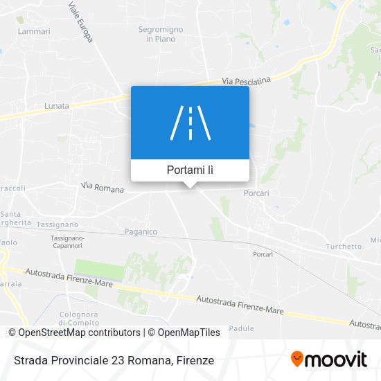 Mappa Strada Provinciale 23 Romana