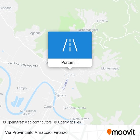 Mappa Via Provinciale Arnaccio