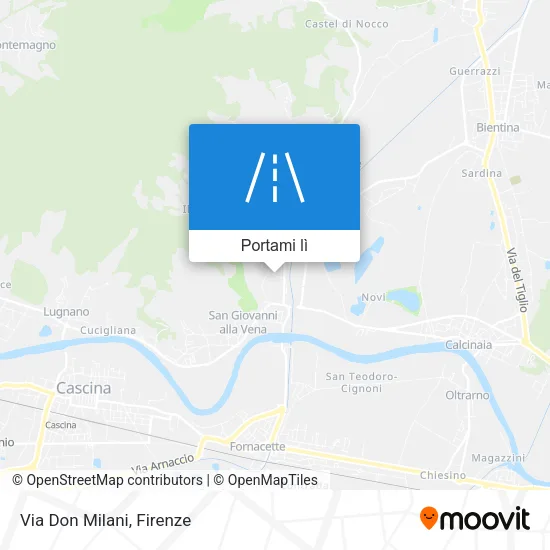 Mappa Via Don Milani