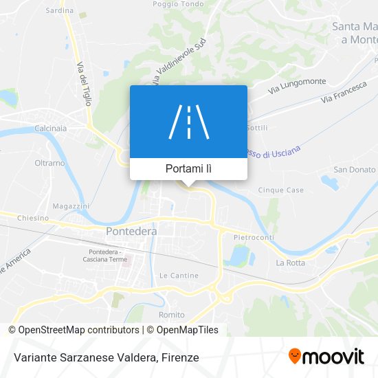 Mappa Variante Sarzanese Valdera