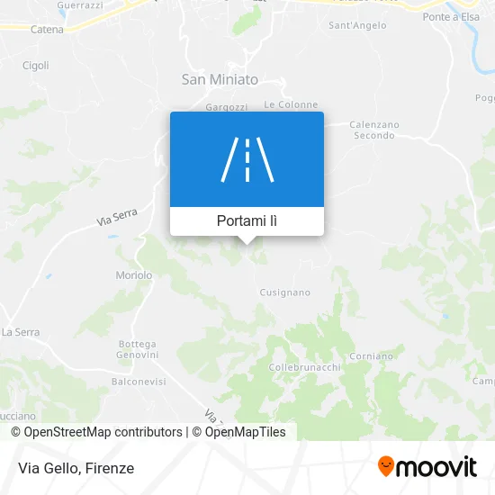 Mappa Via Gello