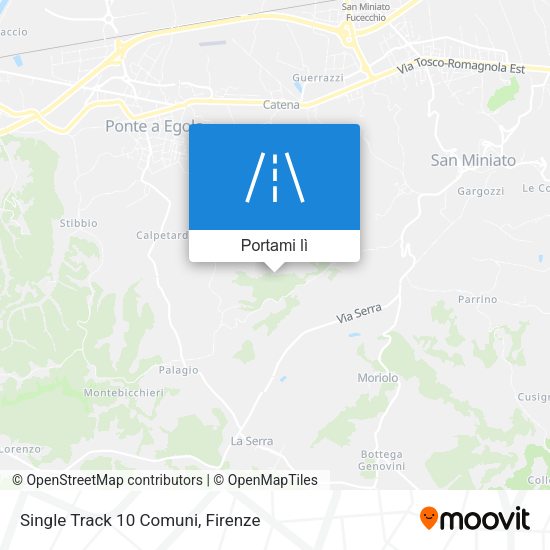 Mappa Single Track 10 Comuni