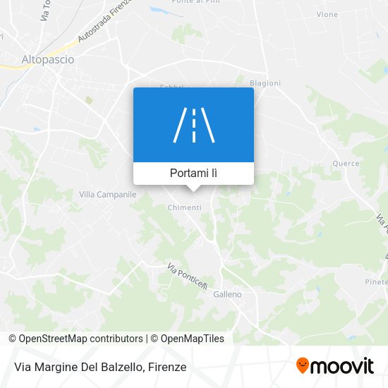 Mappa Via Margine Del Balzello