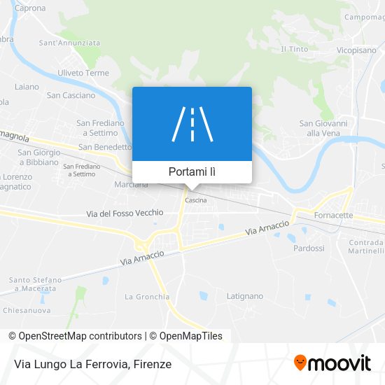 Mappa Via Lungo La Ferrovia