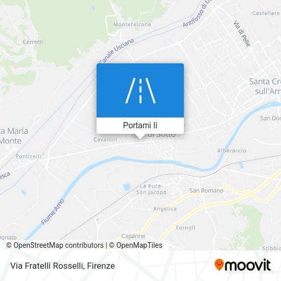 Mappa Via Fratelli Rosselli