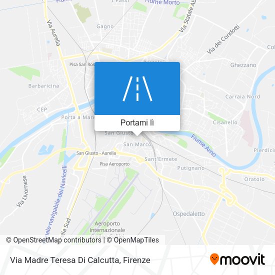Mappa Via Madre Teresa Di Calcutta