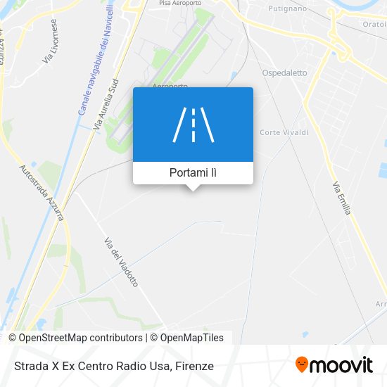 Mappa Strada X Ex Centro Radio Usa