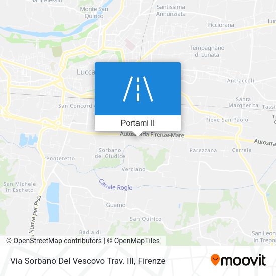 Mappa Via Sorbano Del Vescovo Trav. III
